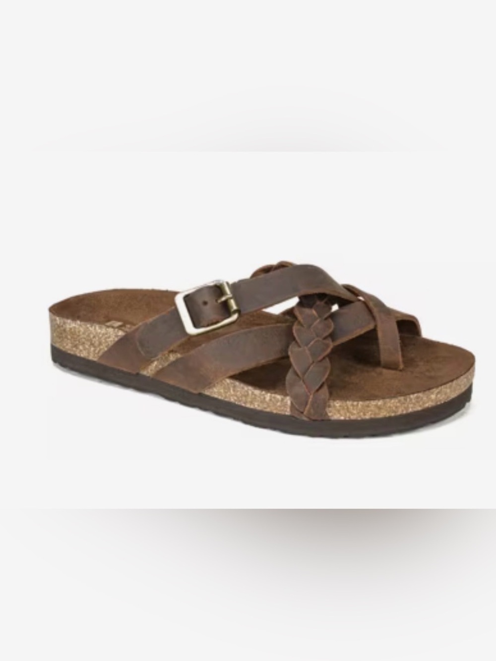 White Mountain Harrington Sandal Brown 10